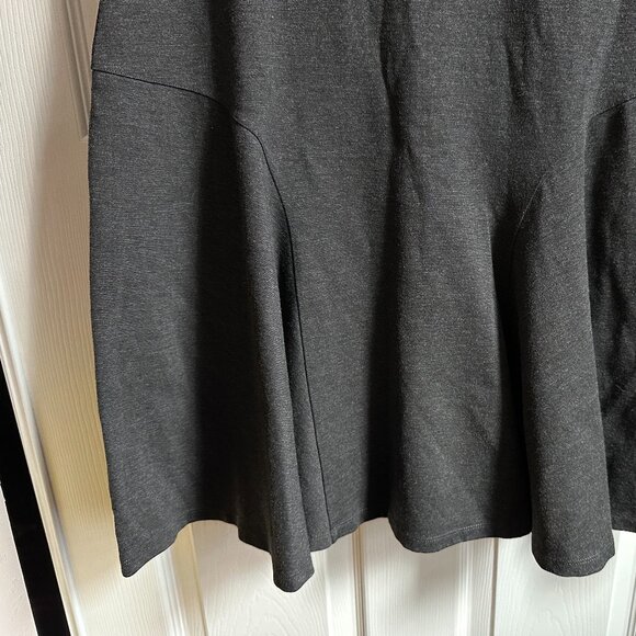 Lauren Ralph Lauren XL Gray Sleeveless Fit Flare Flounce Ponte Knit Dress - Picture 4 of 7